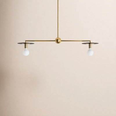 2 - Light Dimmable Kitchen Island Chandelier