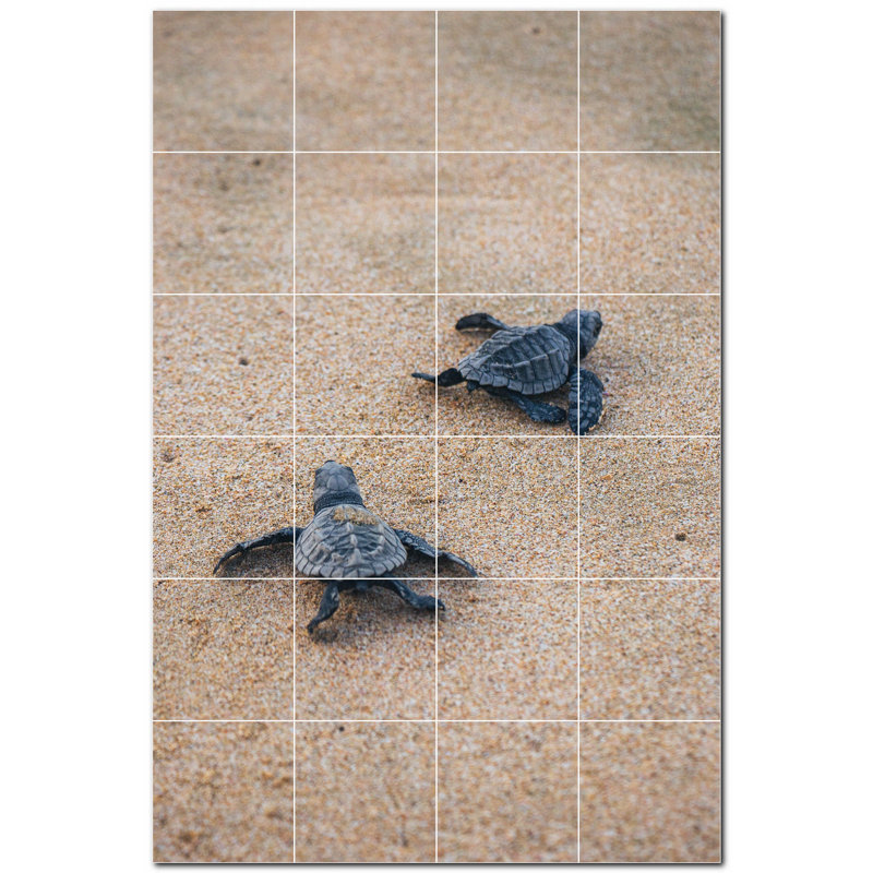 4.25 in. x 4.25 in. Ceramic Decorative Mural