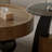 Simple round coffee table set