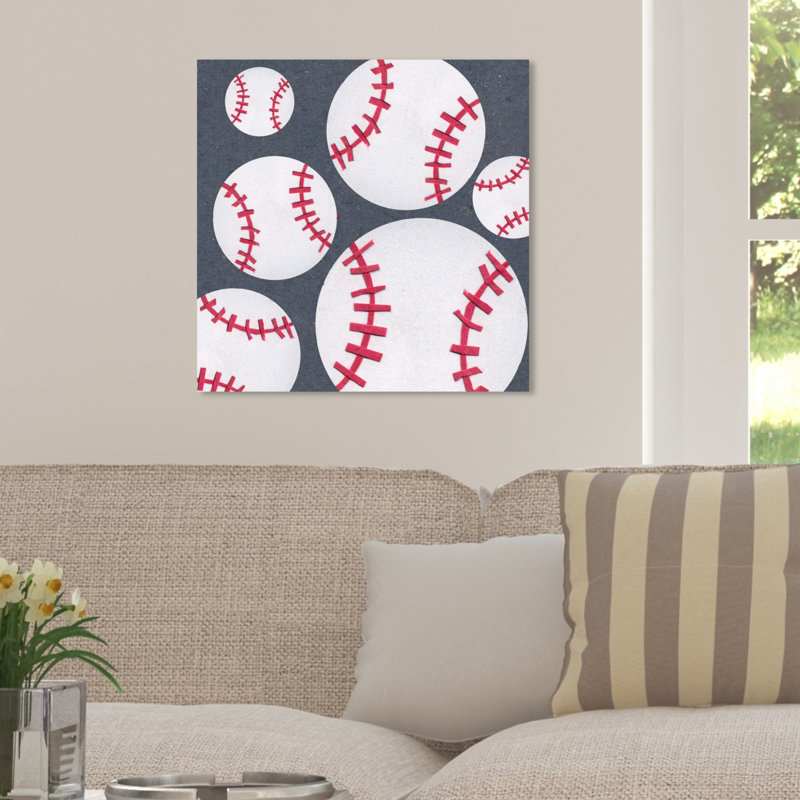 Art sur toile baseball saison Ferrell, H 40 po x l 40 po x P 1,5 po