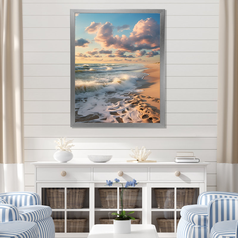 «Beach Photo Coastal Harmony II», reproductions d'art mural nautique et plage, H 20 po x l 12 po x P 1 po