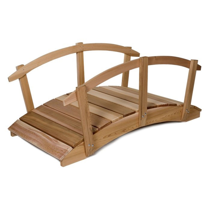 Pont de jardin avec rails latéraux Cuadra, 96 po