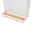 Lit escamotable double avec 2 tiroirs, beige