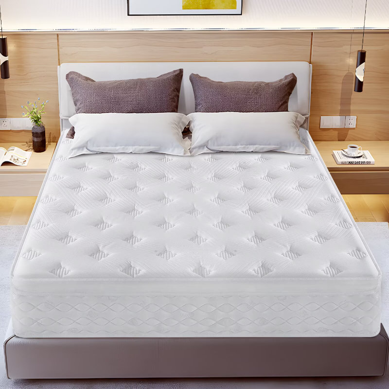 Matelas hybride en mousse à refroidissement moyen avec gel Meomory, Lit double, 12"
