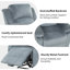 Fauteuil inclinable manuel 34 po en tissu respirant et doux pour la peau-817196382