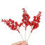 12Pcs Christmas Glitter Berries Stems 7.9 Inch Artificial Christmas Tree Picks Decoration-435351160
