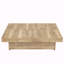 Table basse avec plateau coulissant et rangement