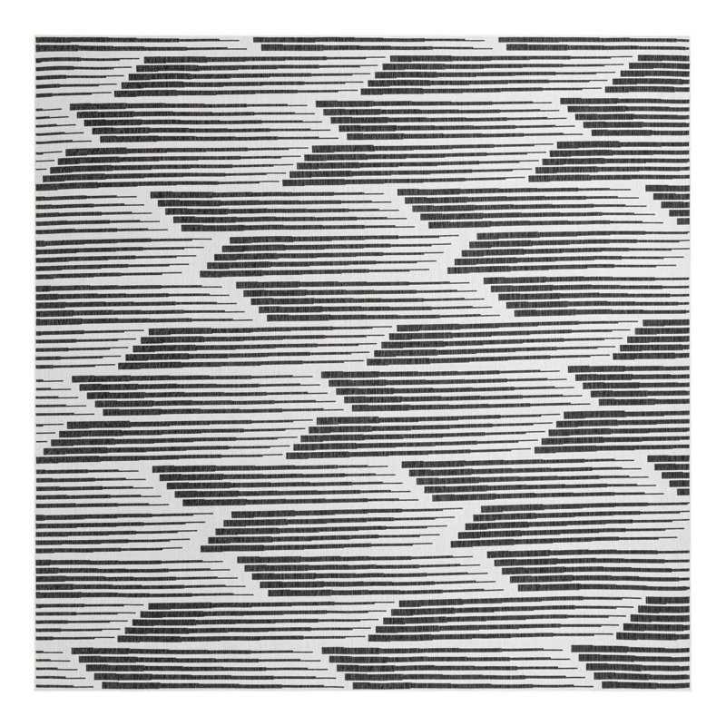 Geometric Indoor / Outdoor Rug, Square 12'