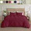 Housse de couette unie bourgogne simple-125981127-125981128