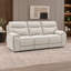 Ensemble de salon inclinable Maddox 3 pièces en tissu texturé avec canapé, causeuse, fauteuil et porte-gobelets dissimulés-1380343601-1380343607