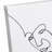'Single Line Beauty' Drawing Print on Wrapped Canvas