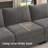 Anureet 4-Seater Modular Sofa Couch Upholstered Small Sectional Sofa-81152528