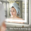 Miroir de salle de bain / meuble-lavabo à cadre en verre trempé à DEL certifié anti-buée Wayfair Basics®-1880920105