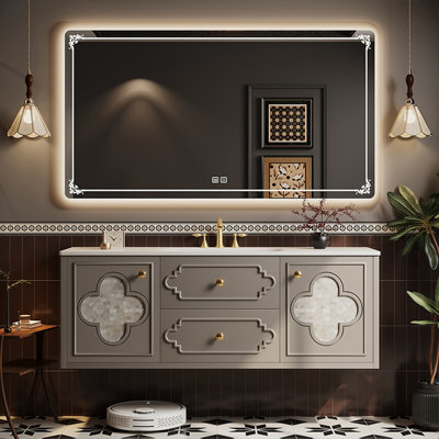 Retro American-style bathroom cabinet