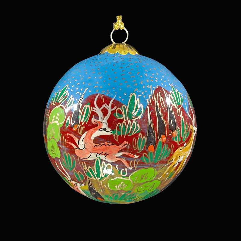 7.62cm Handmade Paper Plants & Flowers Bauble