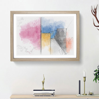 Architecture Sketch Vol.9 in Abstract - Picture Frame Graphic Art Print