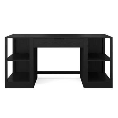 Bureau modulaire à tiroir simple et 2 tablettes à 2 niveaux Martha Stewart Kayden