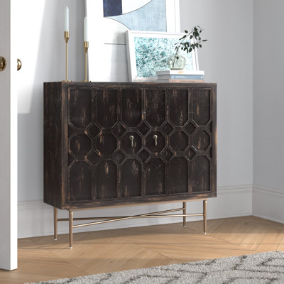Armoire de rangement en bois Alfidale 36'' L à 2 portes