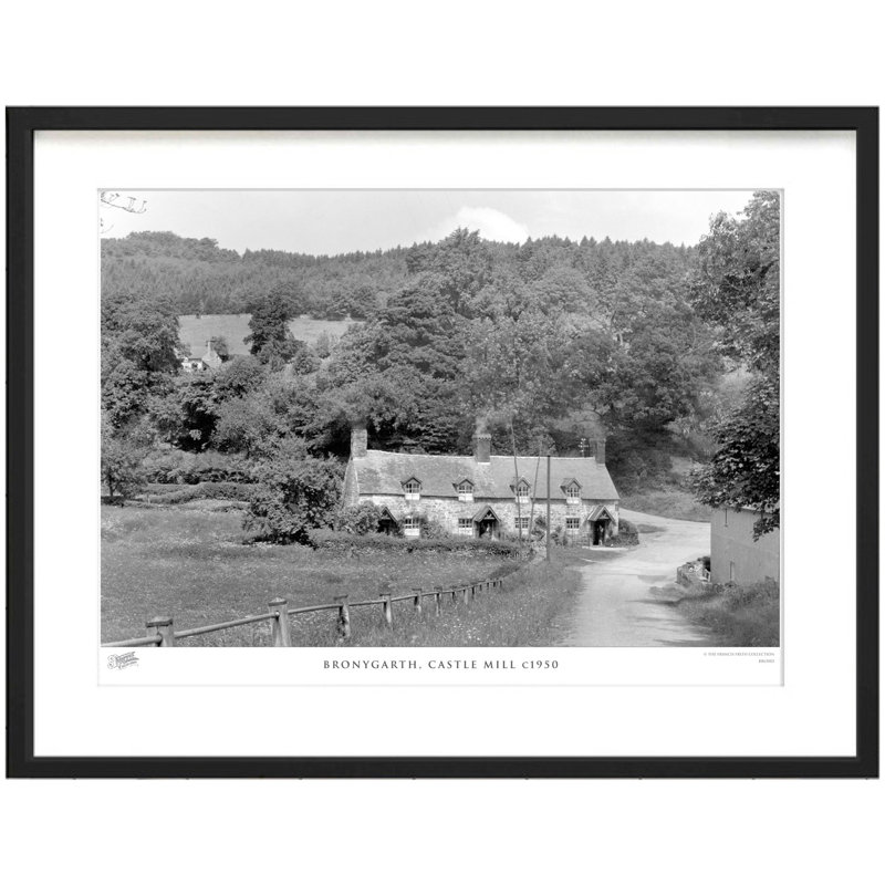 Bronygarth, Castle Mill C1950 by Francis Frith - Single Picture Frame Print, 40cm H x 50cm W x 2.3cm D