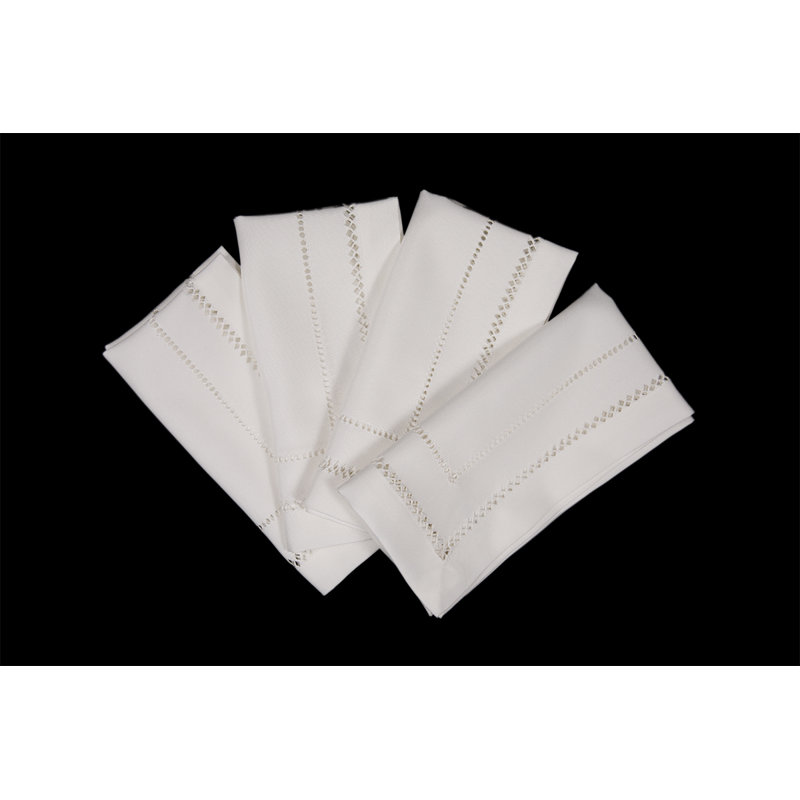 Polyester Rectangle Napkin, White