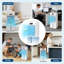 Climatiseur portatif 10L, refroidisseur par évaporation avec contrôle tactile et télécommande, oscillation 90 ° + 90 °, affichage DEL, 45 W écoénergétique, 120 V 60 Hz