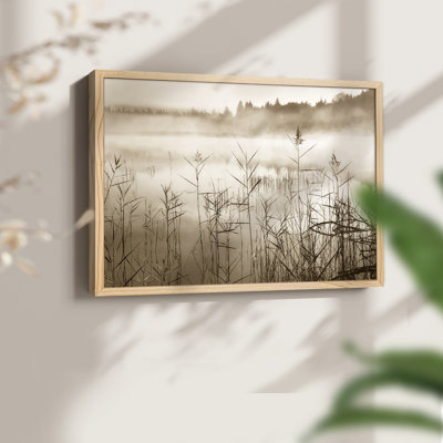 Soft Sepia Rise -Framed Print - Restickable