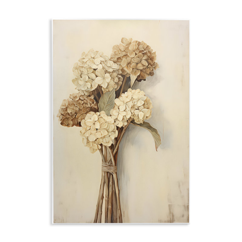 "Vintage Hydrangea", ensemble de plaques murales par Petals Prints Design, H 19 po x l 13 po