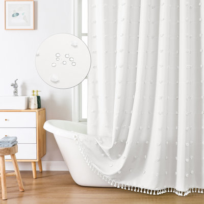 Rideau de douche Boho Farmhouse en tissu rose, rideau de douche 36x72