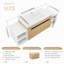 Ensemble de meuble-lavabo mural 60 po avec lavabo de comptoir en résine et 2 tablettes de rangement, 2 portes à fermeture douce (KD-Packing)-130001307