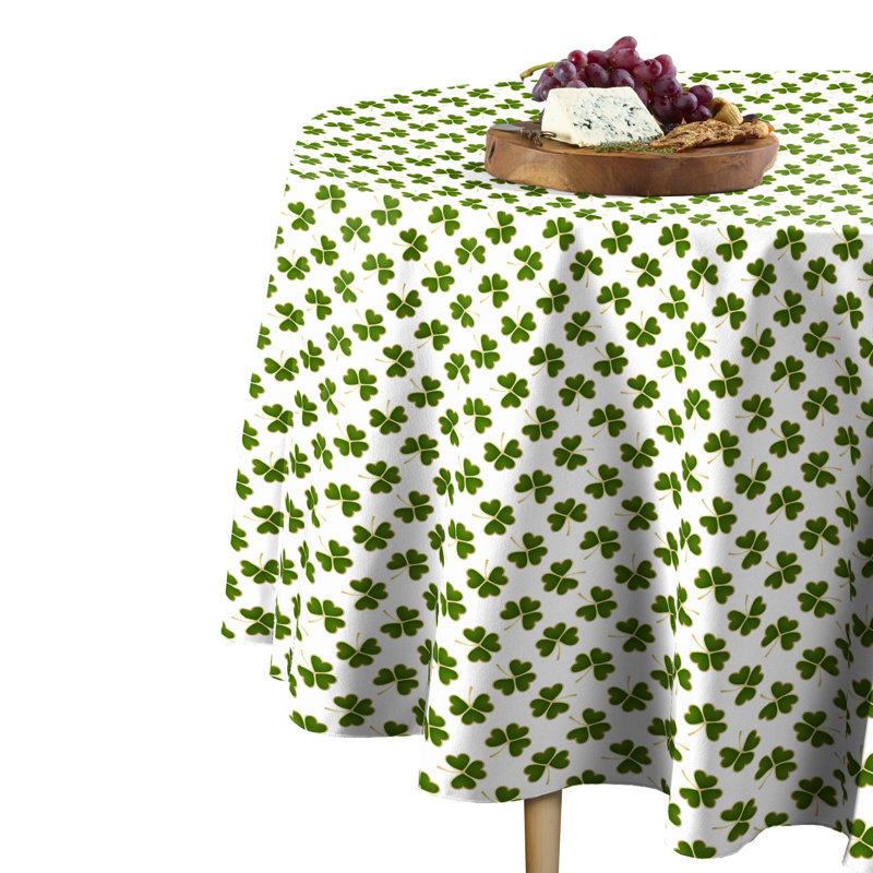Kiaunna Clovers Round Tablecloth, 60" x 60"