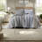 King/cal King Bedding Sets, Gray Polyester, Modern Style