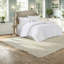 Elegant White King Bedding Set, Polyester Microfiber, Shabby Chic Style For Home Bedroom
