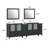 Brescia 96" Double Sink Freestanding Bathroom Vanity with Ceramic Top and Matching Mirrors-33559831