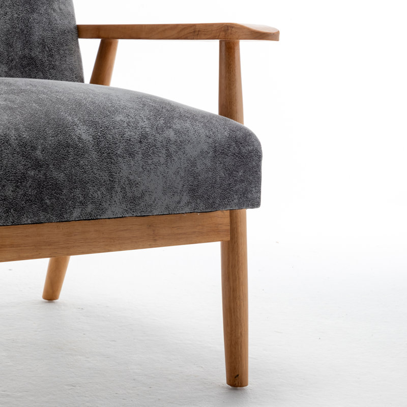 Fauteuil large classique Mid-Century moderne, Gray