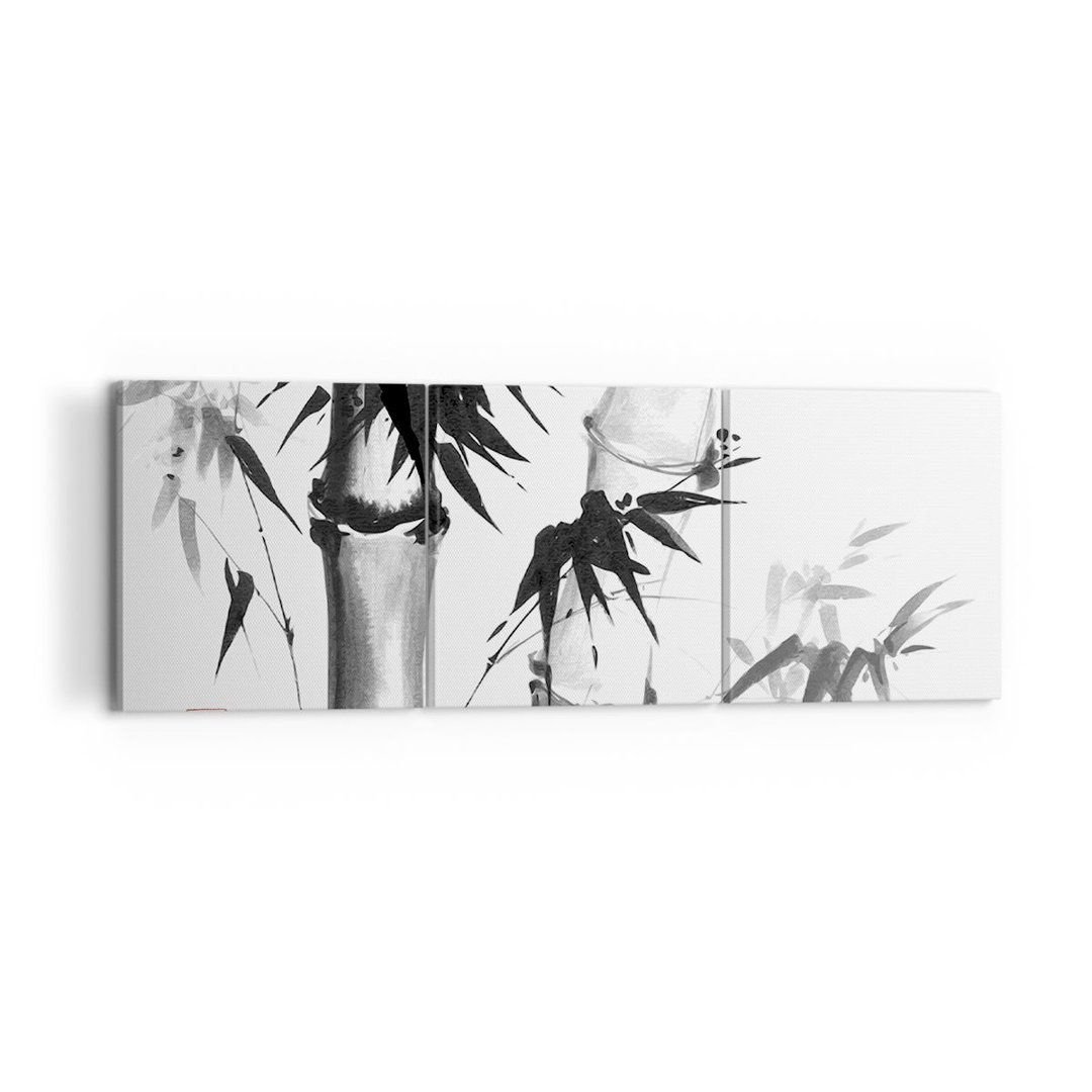 3-tlg. Leinwandbilder-Set Asian Watercolour Bamboo