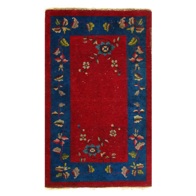 One-of-a-Kind Rectangle 3' X 4'11" Hand Knotted Area Rug