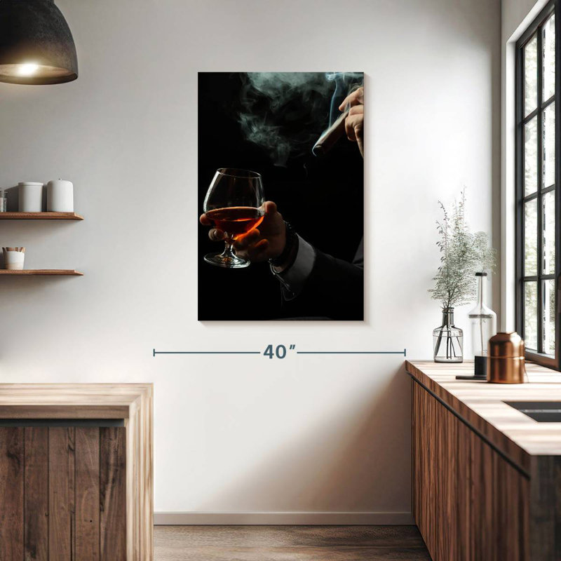 Yarlin Brandy And Cigar Duo, 39" H x 26" W