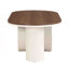 Luxury Industrial Oval Coffee Table With Storage Drawer, Centre Table