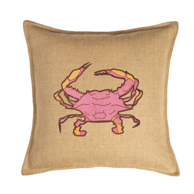  Applique Burlap Throw Pillow