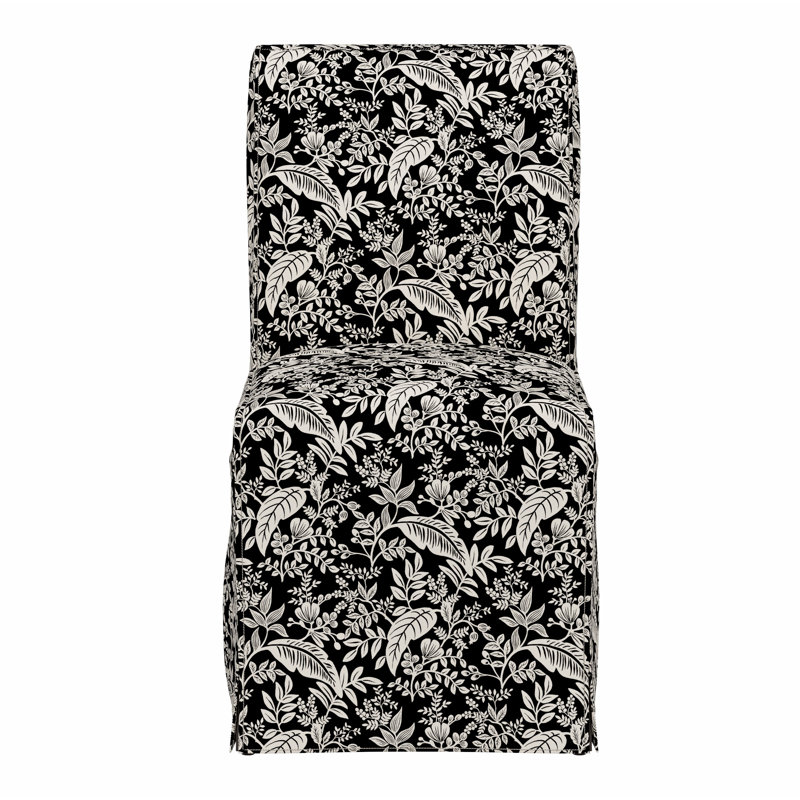 Chaise de salle à manger Frances, Rpc Canopy Black & Cream Linen