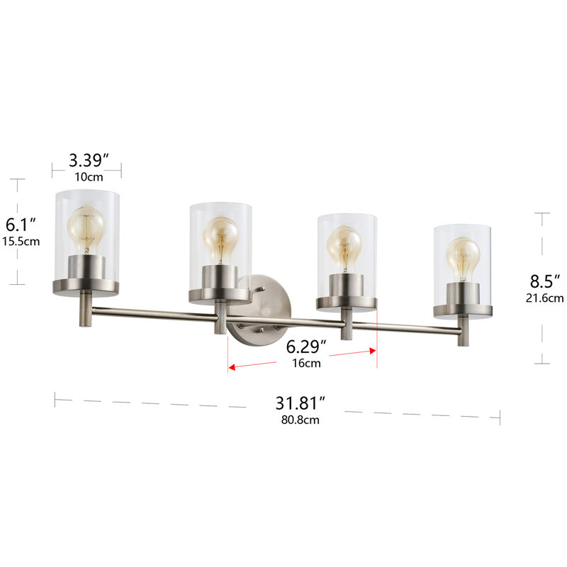 Tasi 4 - Light Dimmable Vanity Light