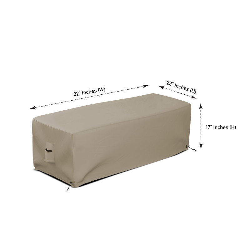 Heavy Duty Multipurpose Outdoor Rectangle FirePit Cover, Durable UV Resistant Patio Waterproof Cover Suitable For LAUREAN AEGEAN  Belle