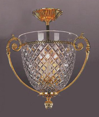 Barnette Glass Semi Flush Mount