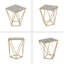 TABLE D'APPOINT CRÉATIF SIMPLE EN VERRE