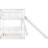 Bedroom Bunk Bed Twin/Twin With Slide And In White Adjustable Stylish