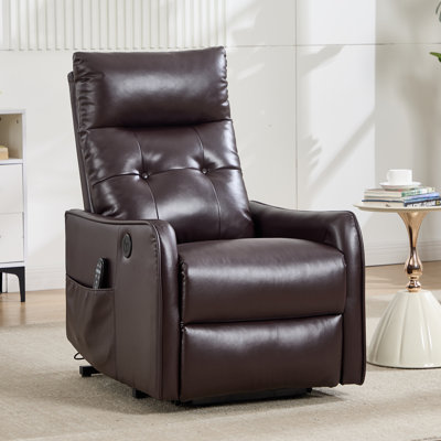 25" W Power Lift Chair Recliners Infinite Position With Heat and 8 Point Massage