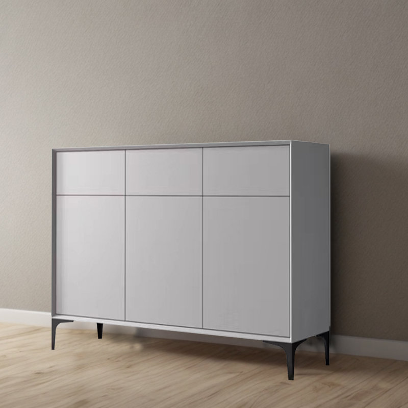 28 Pair Shoe Storage Cabinet, Gray