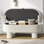 Banc de rangement rembourré avec couvercle relevable