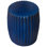 Pleated 18 in. Round Blue Ceramic Garden Stool