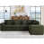 Tissu vert Sherpa est en rupture de stock